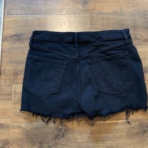 Old Navy OG straight jean shorts size 10 black